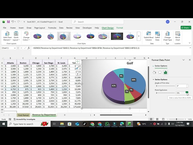 Excel 2021 In Practice - Ch 3 Guided Project 3-3 | Complete Simnet 2024 & 365 Guided Ch 3-3 Mac