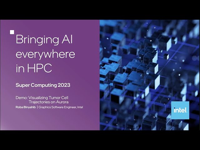 Visualizing Tumor Cell Trajectories on Aurora | SC23 Demo