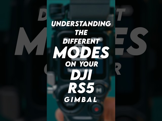 DJI RS5 Gimbal Modes Explained!