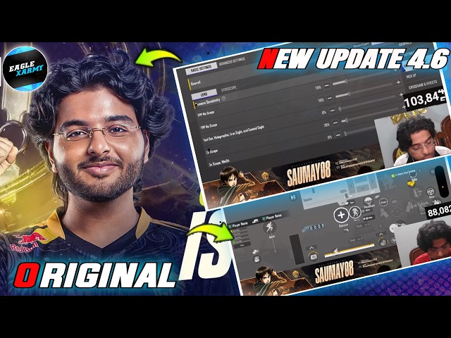 UPDATE 4.6 | GODL SAUMAY SENSITIVITY SETTING | SAUMAY CONTROL CODE | SAUMAY SENSITIVITY | PUBG | BGM