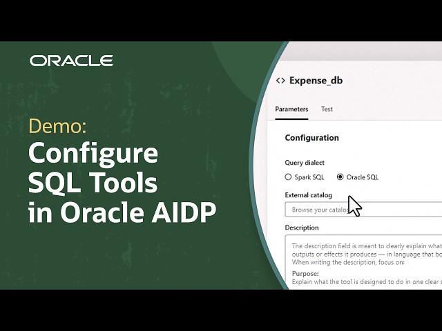 How to Configure and Test a SQL Tool in Oracle AI Data Platform