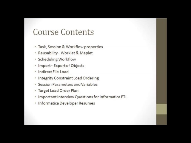 Informatica tutorial for beginners