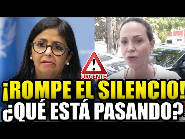 🚨BREAKING NEWS: MARÍA CORINA MACHADO BREAKS HER SILENCE ON HER RETURN TO VENEZUELA! MESSAGE TO DELCY