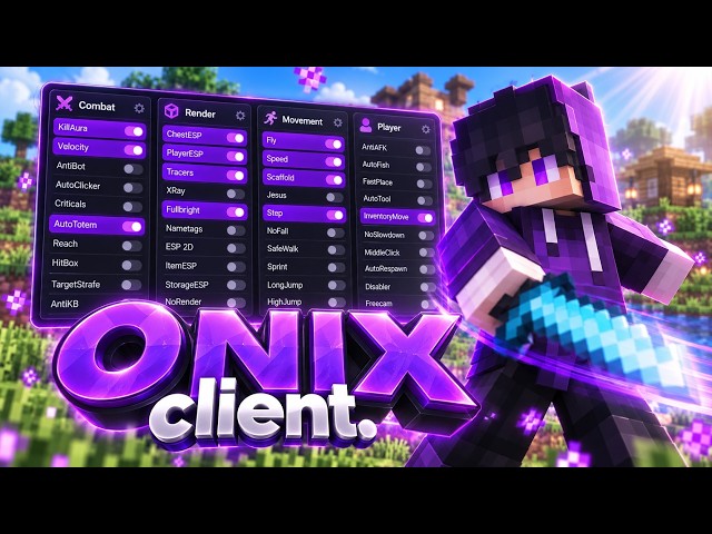 Onix Client: Killaura, Fly & Reach Showcase | Free Minecraft Bedrock MCPE Hack Client