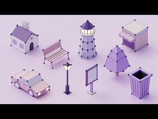 How to Model Isometric models in Blender