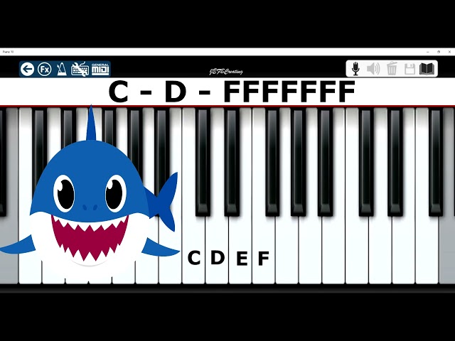 Baby Shark 🦈 EASY Piano Tutorial