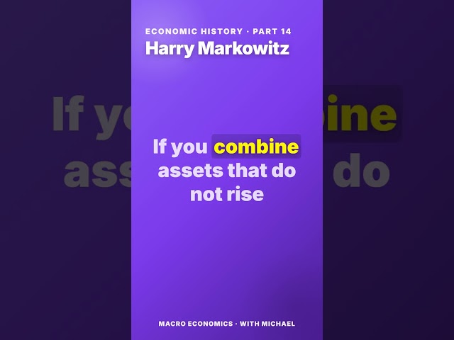 Harry Markowitz: Don't Put All Your Eggs in One Basket