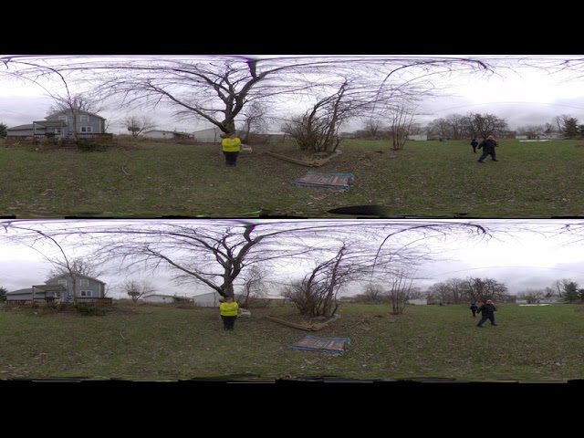 Kandao Obsidian R Outside Test with Kandao Studio Stitching (360 3D)