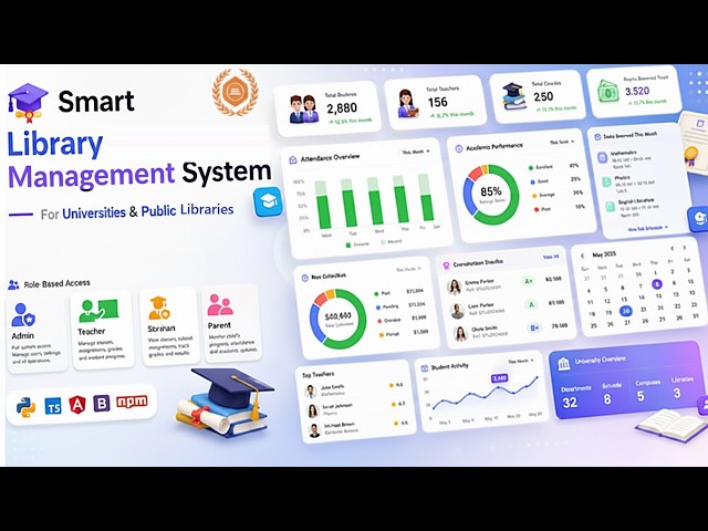 Library Management System Project | Book Issue, Fine, Reservation + AI |Source Code + Project Report