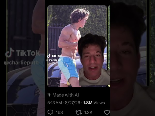 “Please respect my privacy when I’m outdoors.” Charlie Puth via TikTok | August 27, 2026