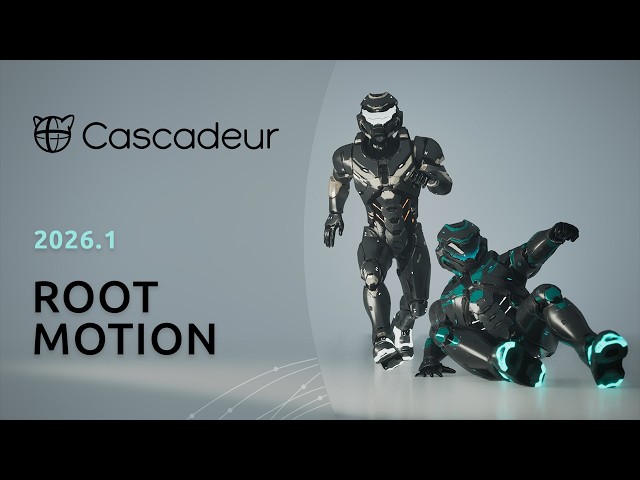 Generate Creative Animations with Root Motion | Cascadeur 2026.1