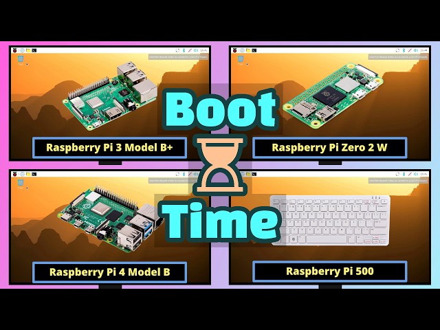 Raspberry Pi Boot Time: 3B+ vs Zero 2W vs 4B vs 500 (Pi OS Trixie)