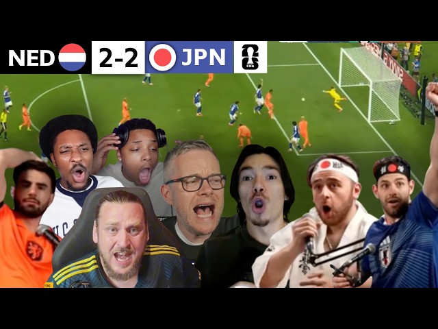NETHERLANDS & JAPAN FANS GO MAD After THRILLING 2-2 DRAW! | MATCH REACTIONS