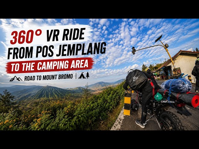 [15] 360° VR Bromo Journey 2026 | Ride from Pos Jemplang to the Camping Area 🏍️⛰️ #bromo