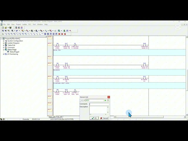 FATEK PLC WINPRO LADDER [ BLOW MOULDING PART-3 ] PROGRAMMING