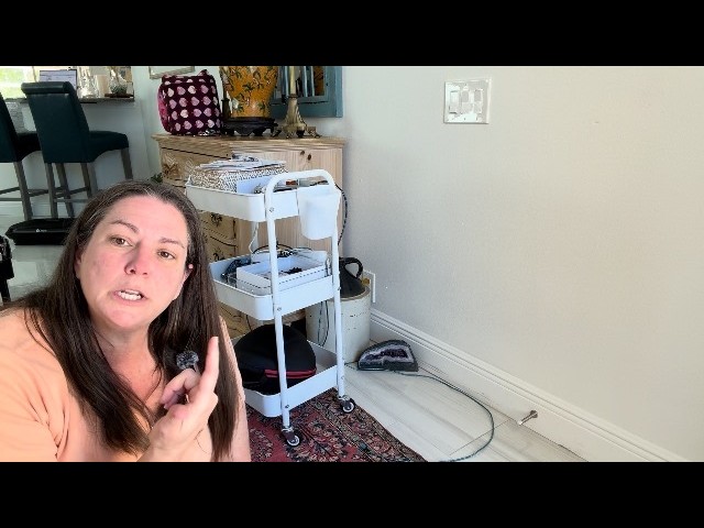 Introducing my rolling cart, perfect for organizing essentials!