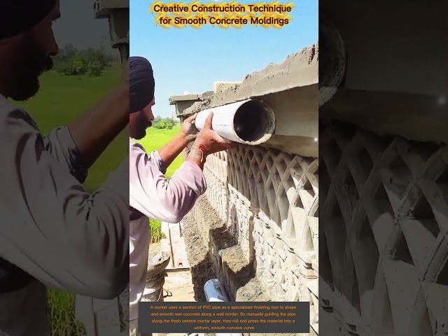 The Genius PVC Pipe Trick for Perfect Concrete Moldings!