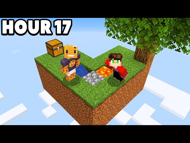 I Survived SKYBLOCK for 24 HOURS Straight on Minecraft
