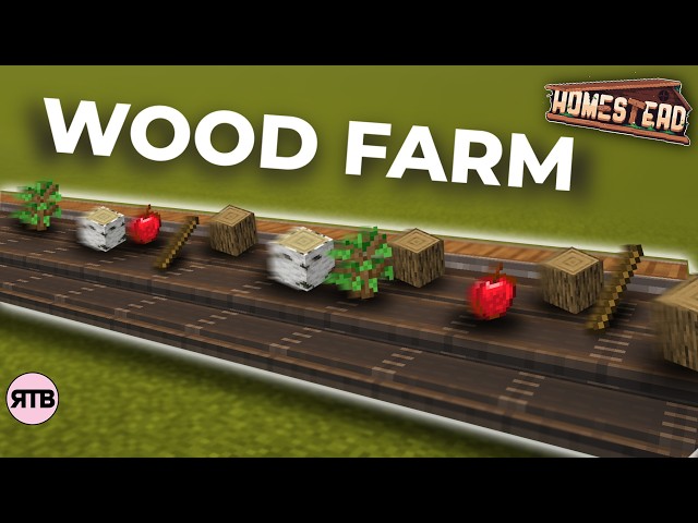 I Built an Auto Farm for EVERY TREE In Minecraft HOMESTEAD!