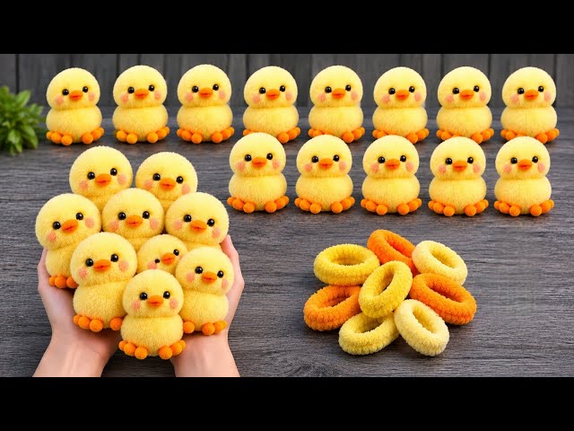🐥 I Made Cute Chicks from Scrunchies in Just 10 Minutes... and Sold Them All! 💰✨