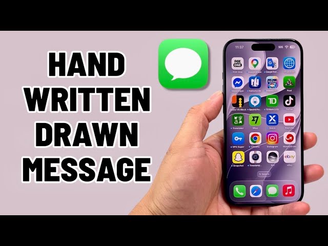 How To Send Hand Written Messages On iPhone
