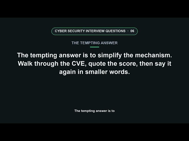 Cyber Security Interview Questions - Full Session 1