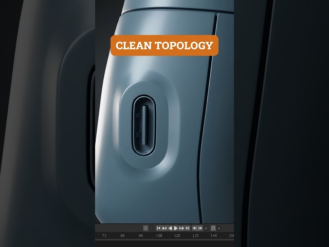 How to Model a Charging Port on a curved Surface | Blender