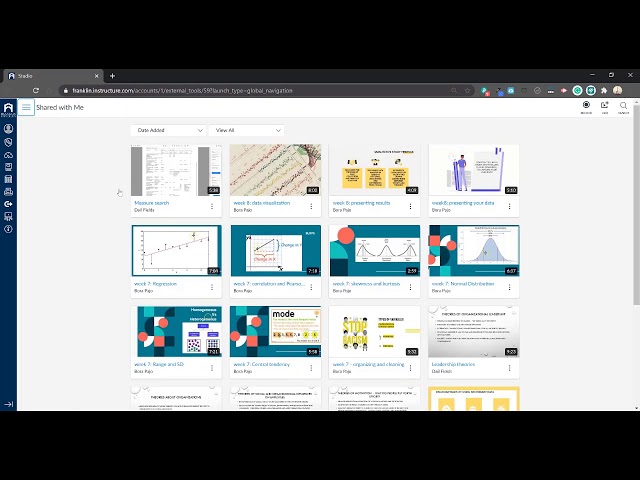 How to access videos shared with you in Canvas Studio