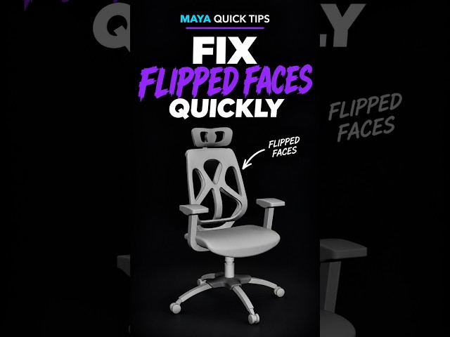 fix flipped faces   #3dartist #3dmodeling #mayatips #mayatutorial #hardsurfacemodeling #viral