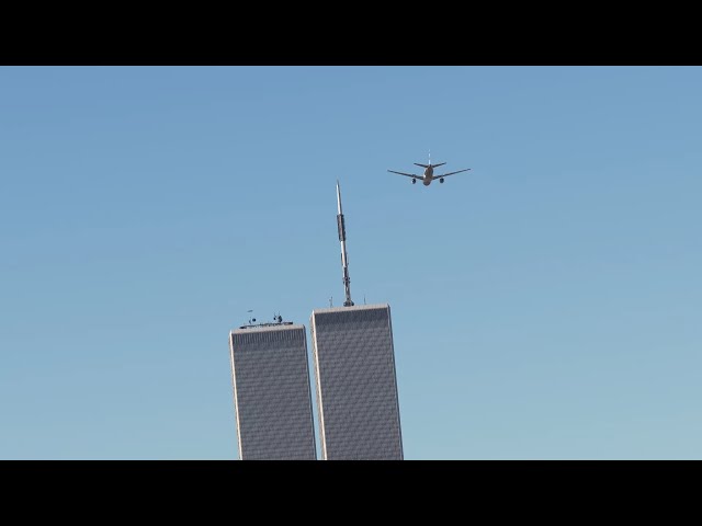 9/11 - American Airlines Flight 11 crash | MSFS2020 (4K)