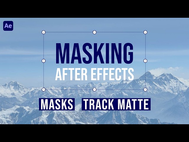 How to use Mask in After Effect | Track Matt and Shape Mask | Beginner Tutorial | Pt 01