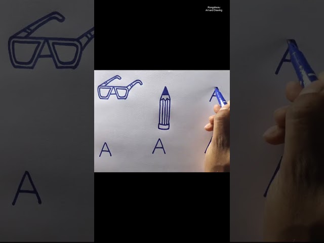 6 Drawing with A letters
