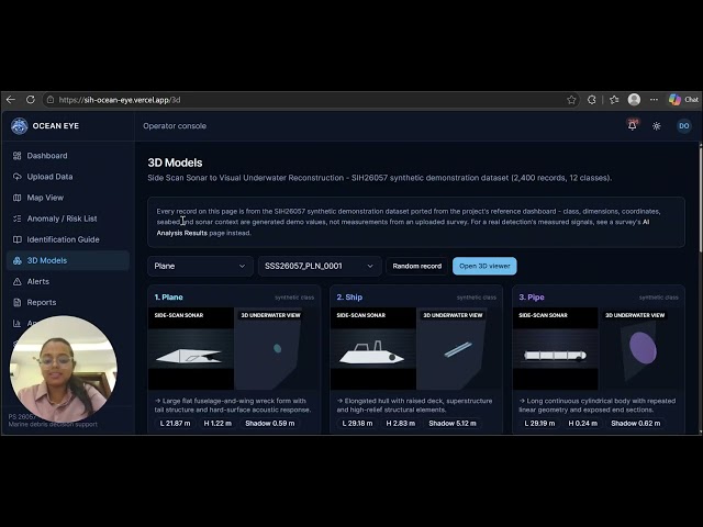 SIH26 147920 SIH26057 OceanEye Prototype Walkthrough