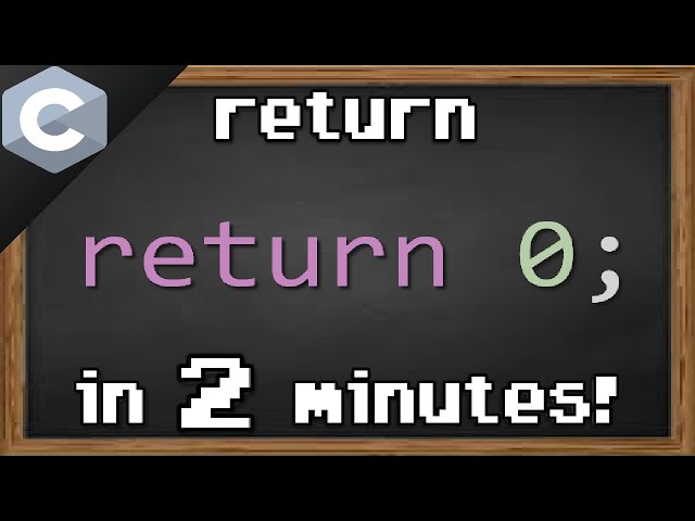 C return statement 🔙