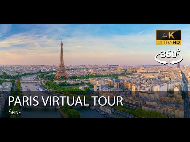 Seine River Paris France walk 360