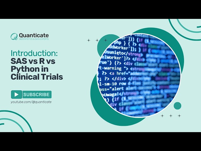 An Introduction to SAS vs R vs Python in Clinical Trials