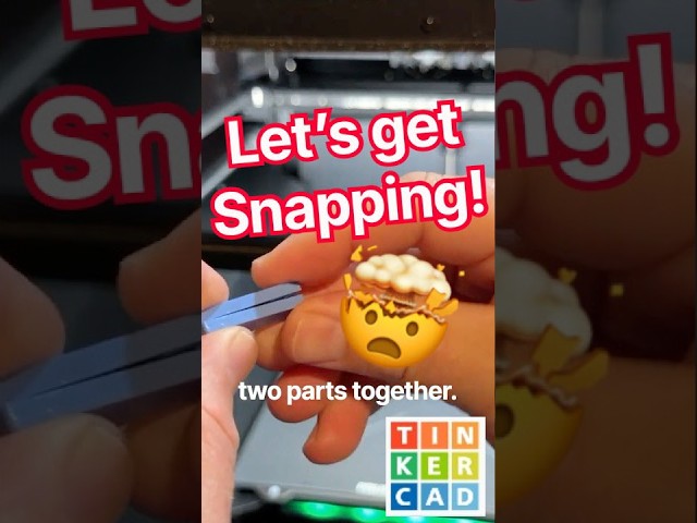A Slick Snap Fit Tinkercad Connector: Fasten Flat Parts Instantly! 🚨