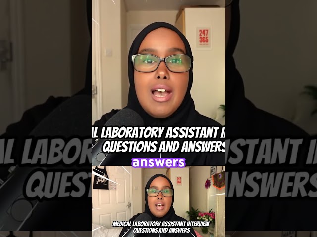 Medical Laboratory Assistant Interview Questions and Answers #biomedicalscience #shorts