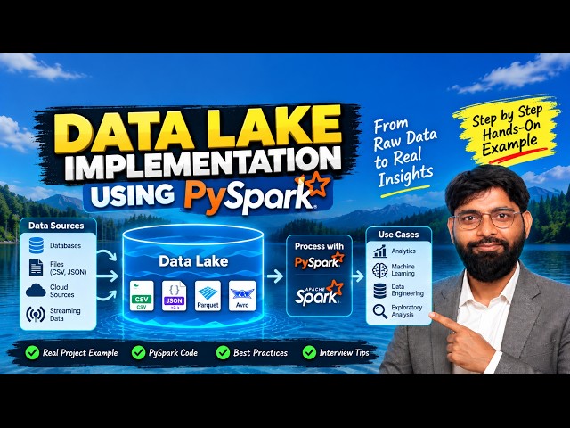 Data Lake Implementation Using PySpark | Step-by-Step Hands-On Project