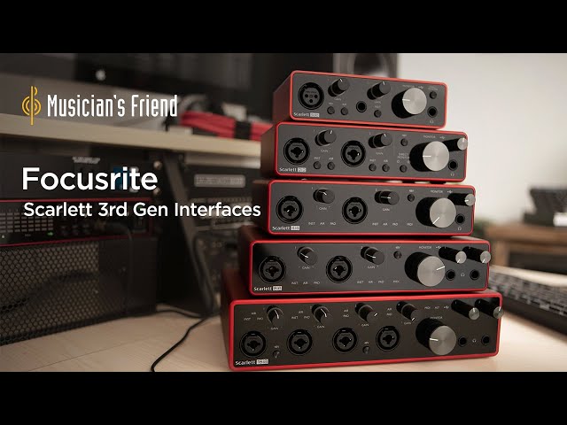 How To Choose a Focusrite Scarlett 3rd Gen Audio Interface - Features and Specifications