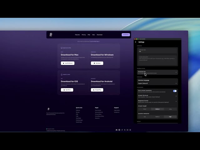 How to Use InterviewMan AI's Interview Assistant Desktop/Mobile App