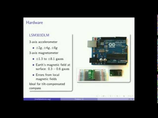 MATLAB Arduino Tutorial 12 - LSM303DLM 3-axis magnetometer Calibration and Data Acquisition