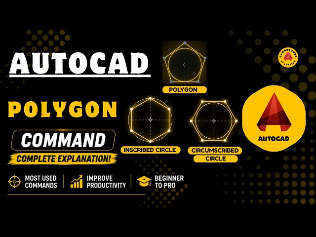 Chapter - 06 | AutoCAD Polygon Command Tutorial | Inscribed & Circumscribed Polygon | Hindi Tutorial