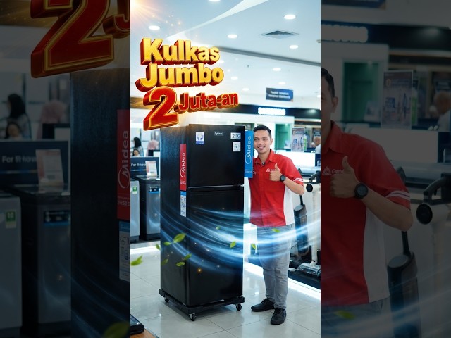 MURAH POL...❕❗ ini Kullkas 2 Pintu Jumbo Harga 2 Juta-an Fitur Melimpah || By @midea_indonesia