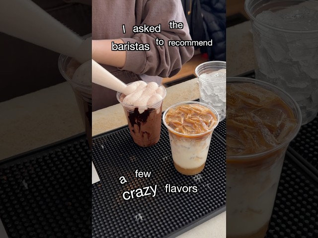 Trying viral coffee shop’s drinks