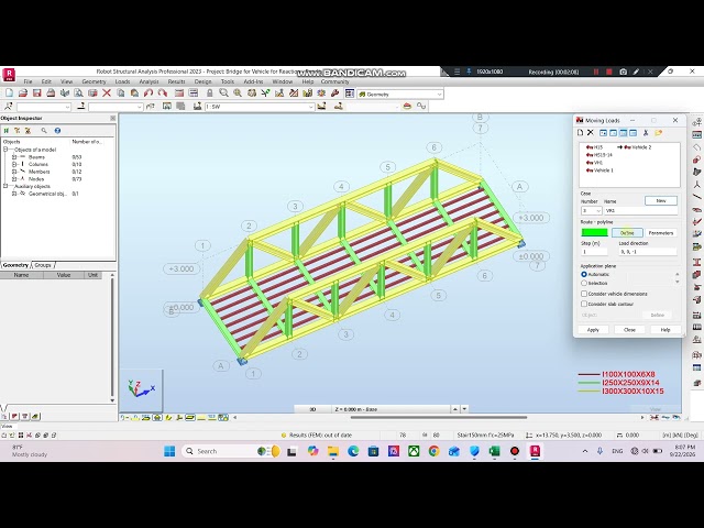 How to apply Moving Vehicle Loads to the Road Bridge in RSA (Part1)