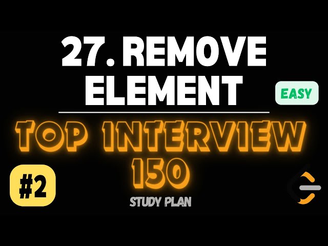 Leetcode | 27. Remove Element | Easy | Java Solution