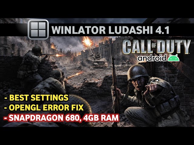 CALL OF DUTY DELUXE EDITION on Android | Winlator Ludashi 4.1 | SD 680, 4GB RAM
