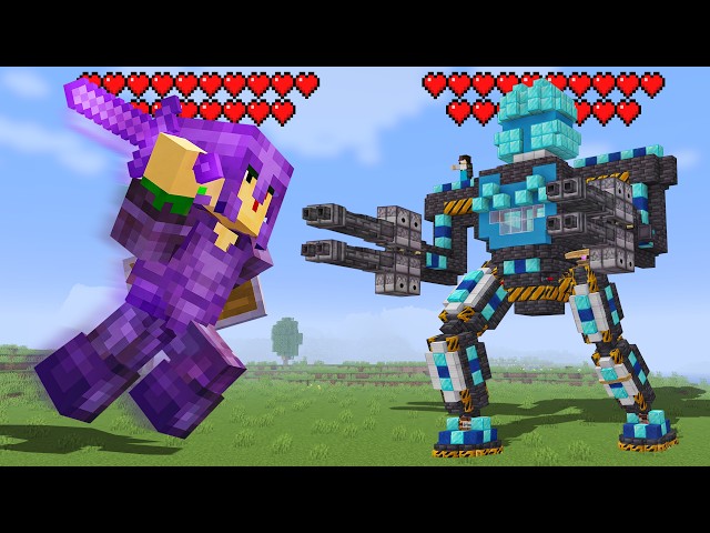 Mech vs GIANT in Minecraft