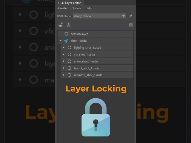 Maya USD Introduces Layer Locking #3d #mayamodeling #maya3danimation #tutorial #maya